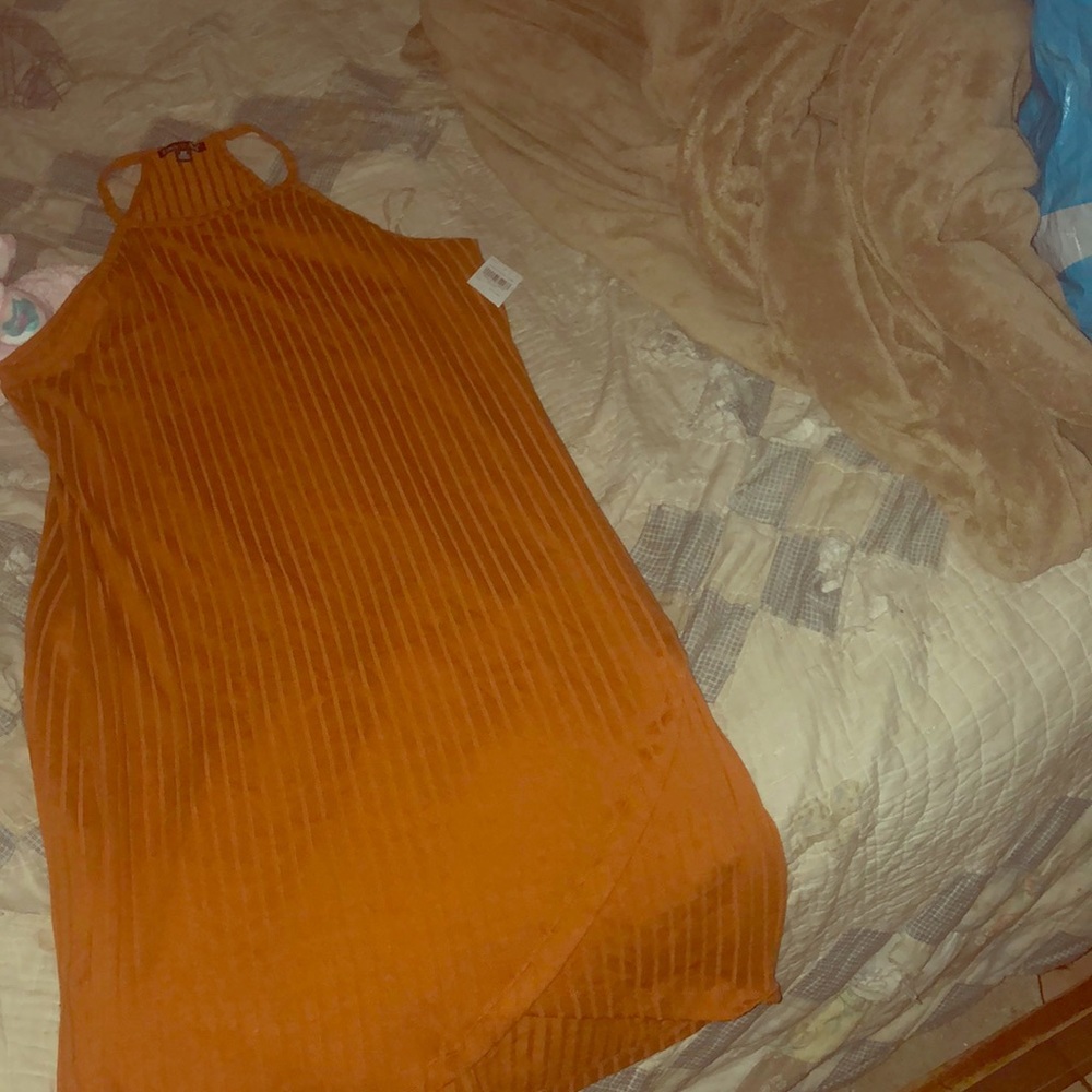 Brown fitting dress